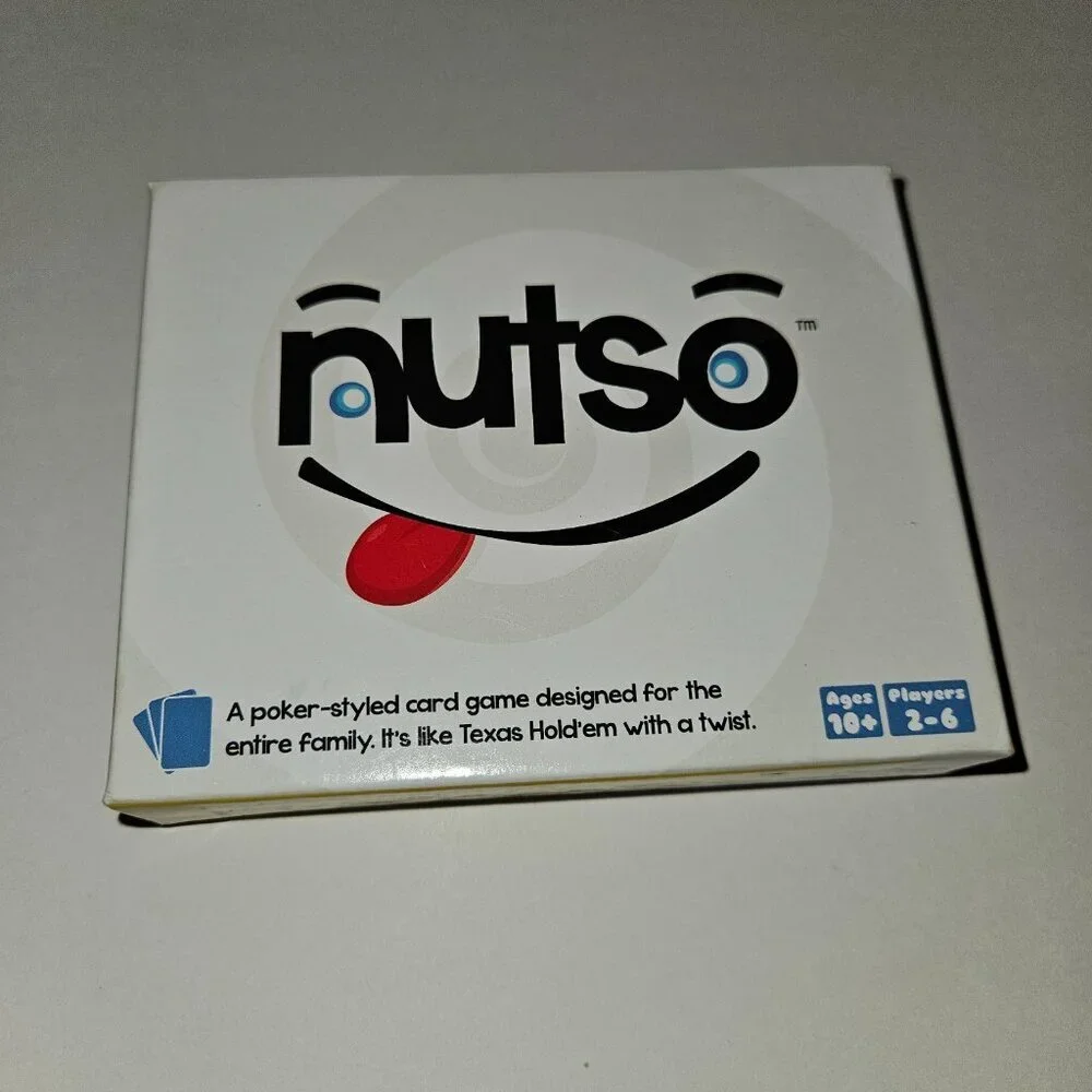 Nutso Poker-Style Card Game For Entire Family Play Money Instructions READ